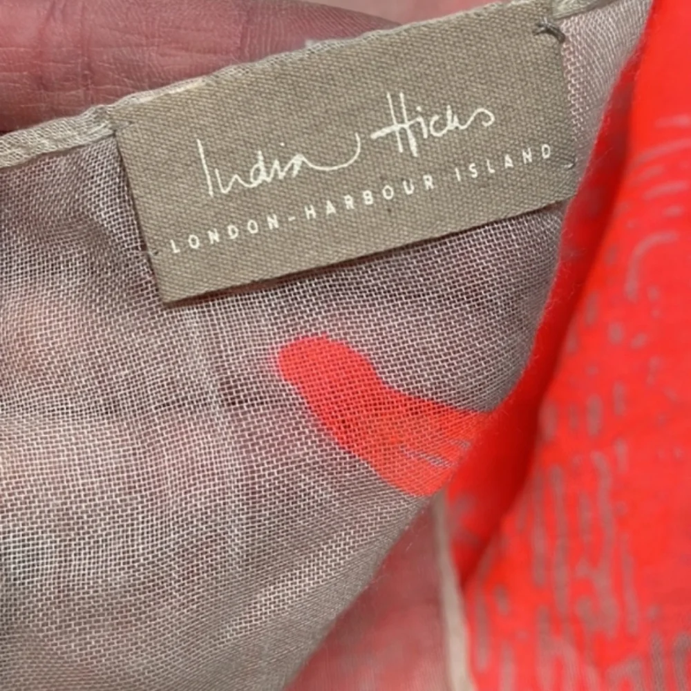 India Hicks Sand & Neon Orange Siren Beetle Scarf